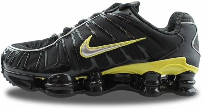 Nike Shox TL Men's Shoes (CN0151-002, Black/Dynamic Yellow/Metallic Silver) Nike Golf Shoes Air Jordan