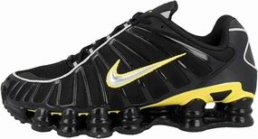 Nike Cactus Jack Shoes Nike Shox TL Men's Shoes (CN0151-002, Black/Dynamic Yellow/Metallic Silver)