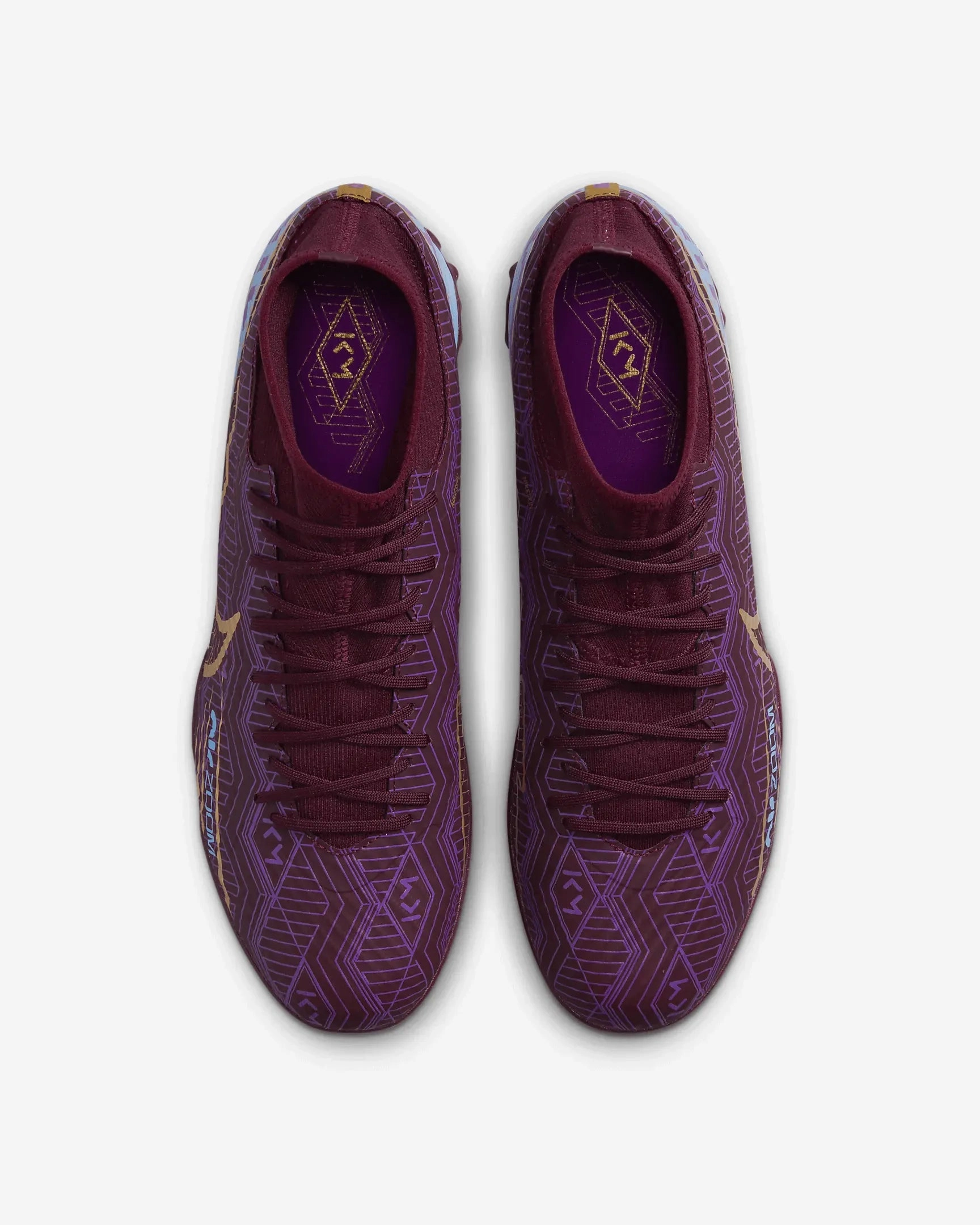 Nike Dress Shoes Nike Zoom Superfly 9 Academy KM Turf - Dark Beetroot-Gold