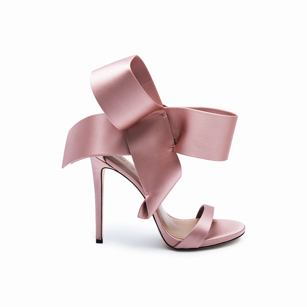 Aminah Abdul Jillil Open Toe Kitten Hot Pink Boots