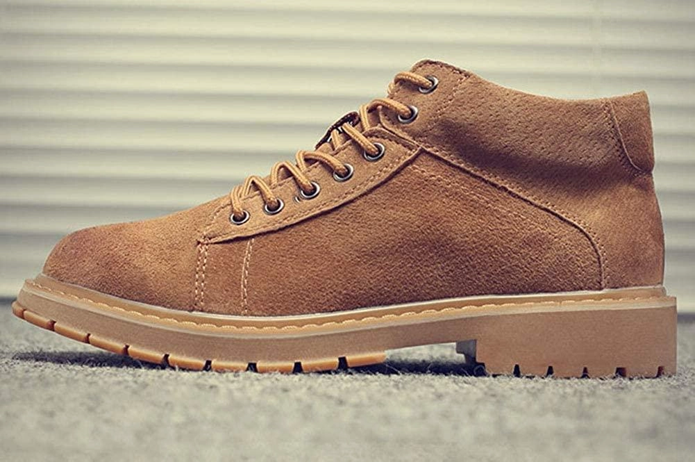 Hiking Shoes Oslo NXY Men's Fashion Brown Work Boots, Steel Toe, Premium Leather, Fancy Martin Hiking Shoes for Backpacking