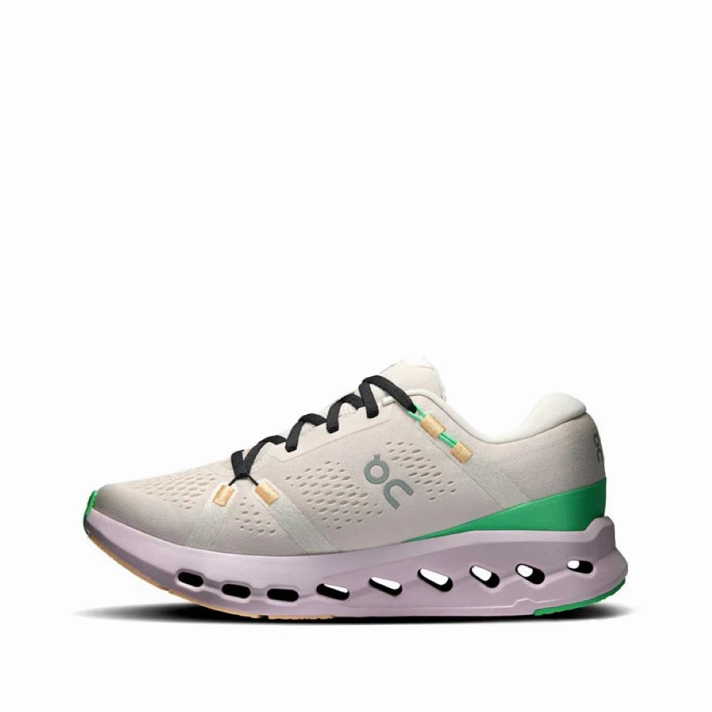 On Women's Cloudsurfer 2 Sneaker in Pearl/Orchid Quest 6 Running Shoes