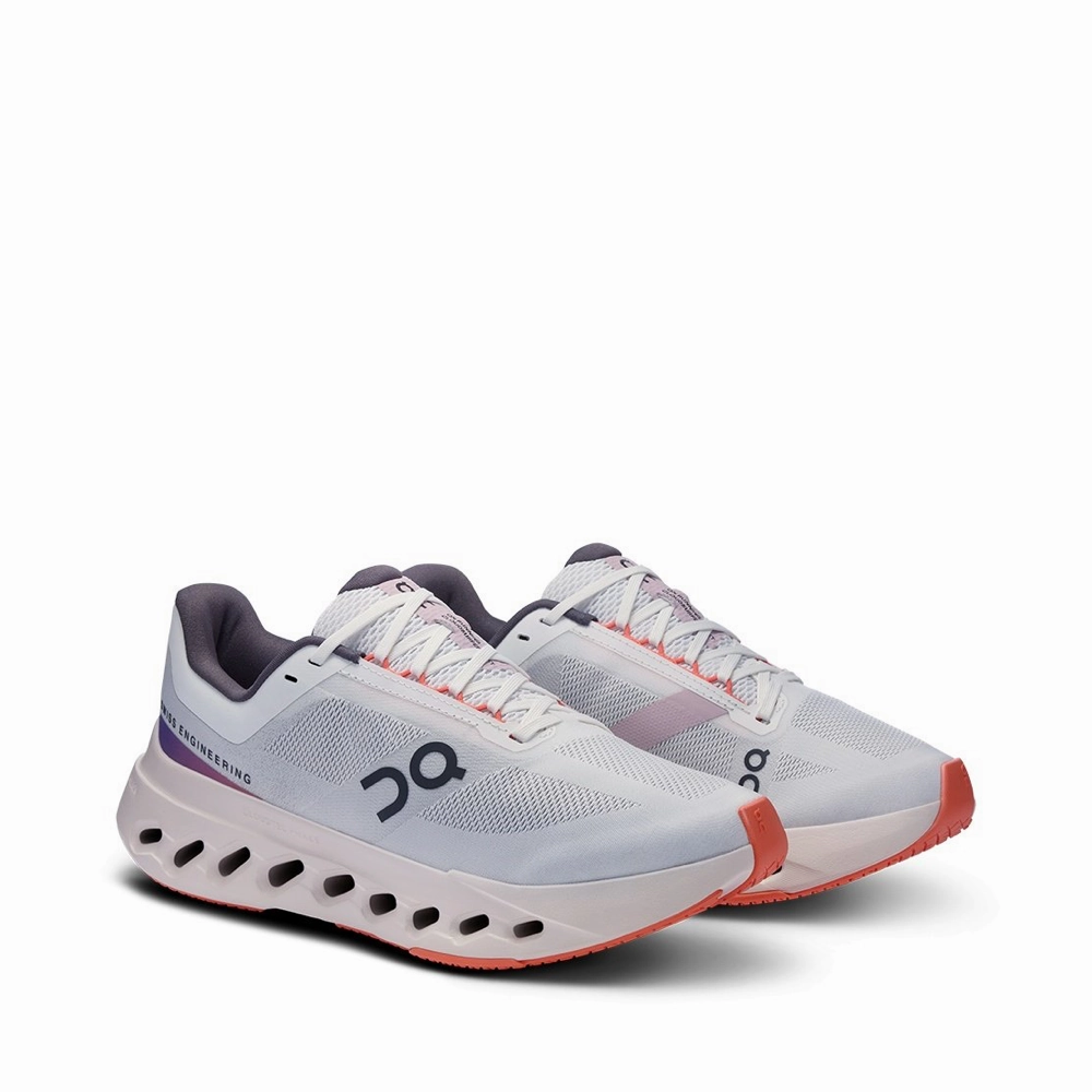 Vomero Running Shoes On Women's Cloudsurfer Next Sneaker in White/Flame
