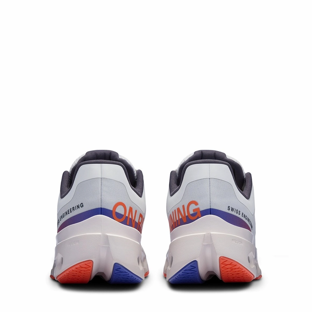 On Women's Cloudsurfer Next Sneaker in White/Flame Best Shoes For Knee Pain When Running