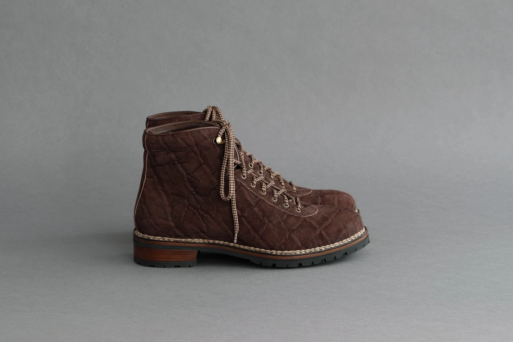 OneFiveFour.Castor Hiking Boots from Elephant Leather Ingrown Toenail Climbing Shoes