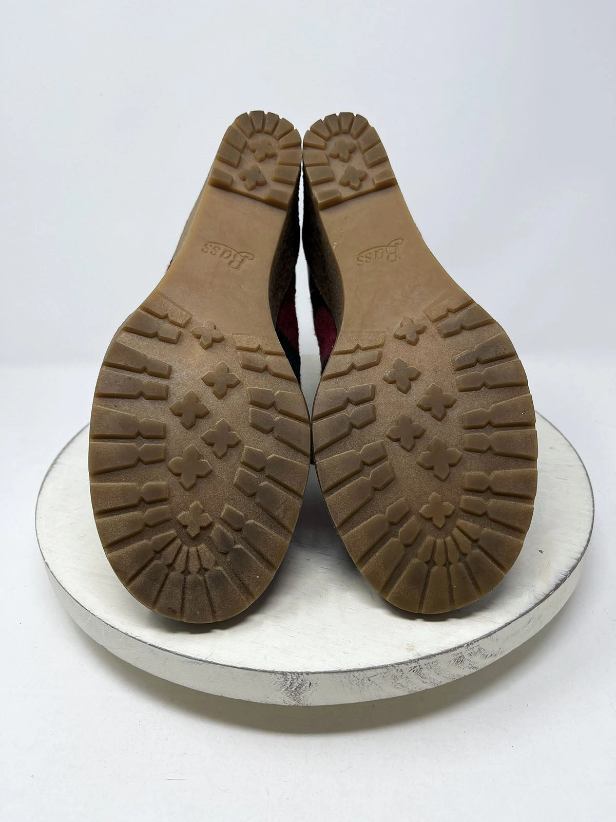 Hiking Shoes Fashion G.H. Bass & Co. Size 9.5 Black & Red Plaid Boots