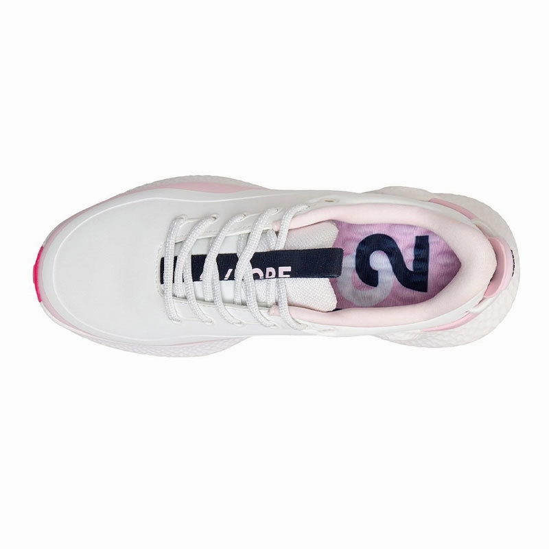 Review Golf Shoe Golf GFORE MG4  O2 G/LOCK Women's Spiked Shoes (Snow/Blush)