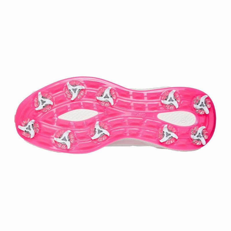 Spiked Or Spikeless Golf Shoes GFORE MG4  O2 G/LOCK Women's Spiked Shoes (Snow/Blush)