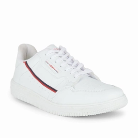Gliders White Lacing Sneakers For Men SNK-701 By Liberty Sneakers Asiscs