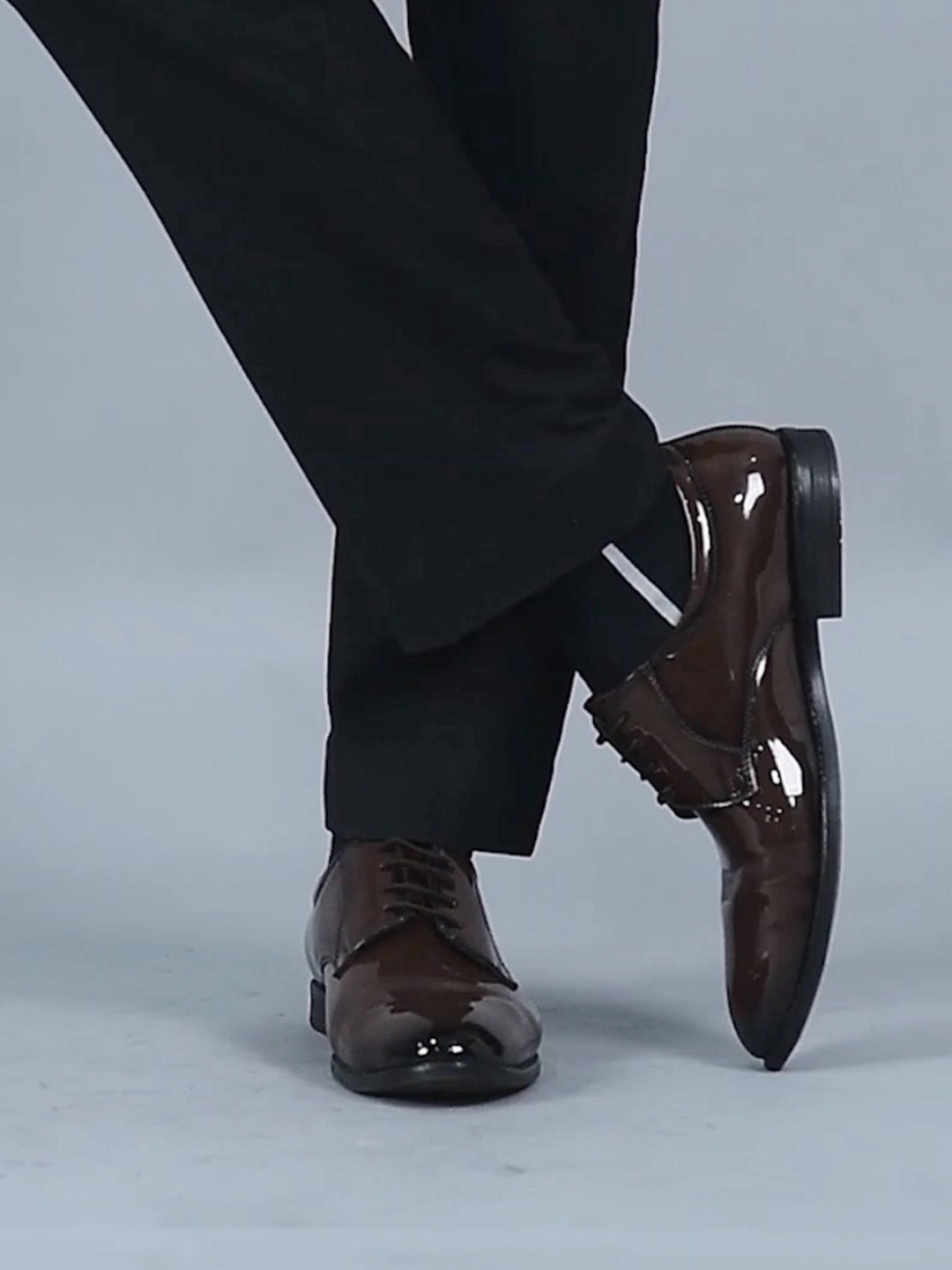 Men Black Patent Leather Party Formal Textured Strip Lace Up Shoes Best Hiking Boots Brands