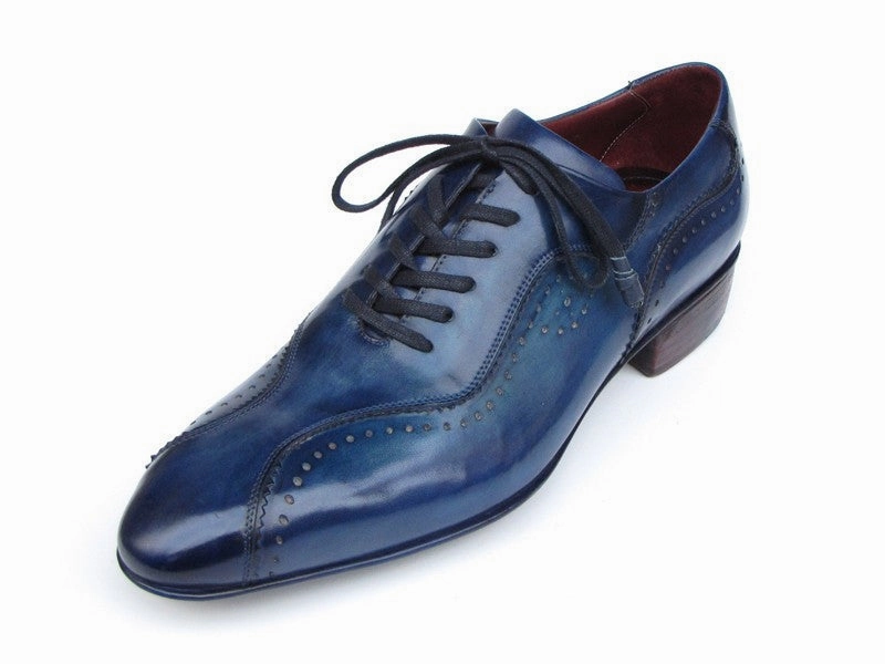 Casual Shoes At Macy's Paul Parkman Handmade Lace-Up Casual Shoes For Men Blue (ID#84654-BLU)