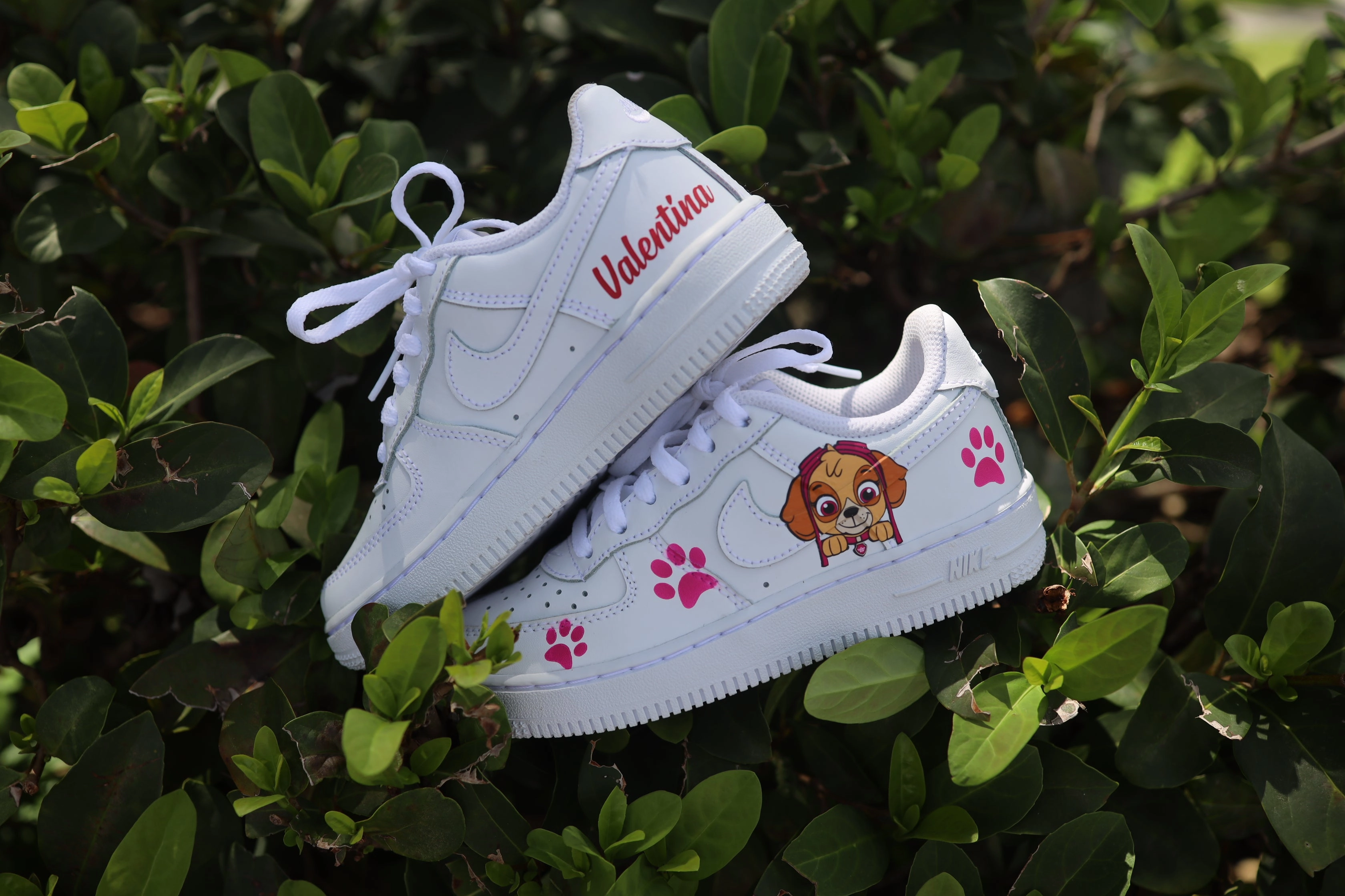 Nike Shoes With Zip Paw Patrol Toddler Girl Air Force 1 Low Custom Kids Shoes Hand Painted AF1 Sneakers