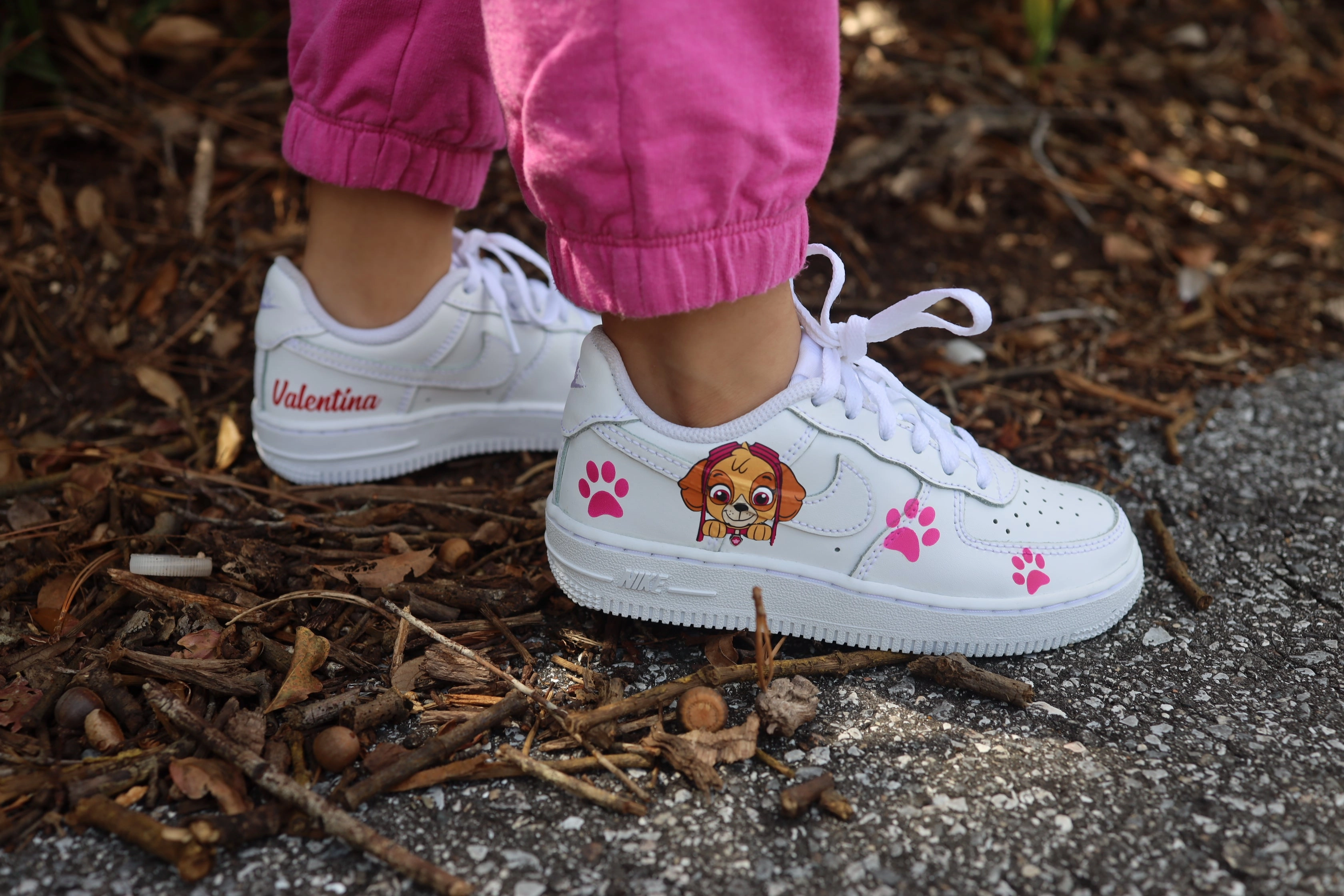 Paw Patrol Toddler Girl Air Force 1 Low Custom Kids Shoes Hand Painted AF1 Sneakers Promo Codes For Nike Shoes