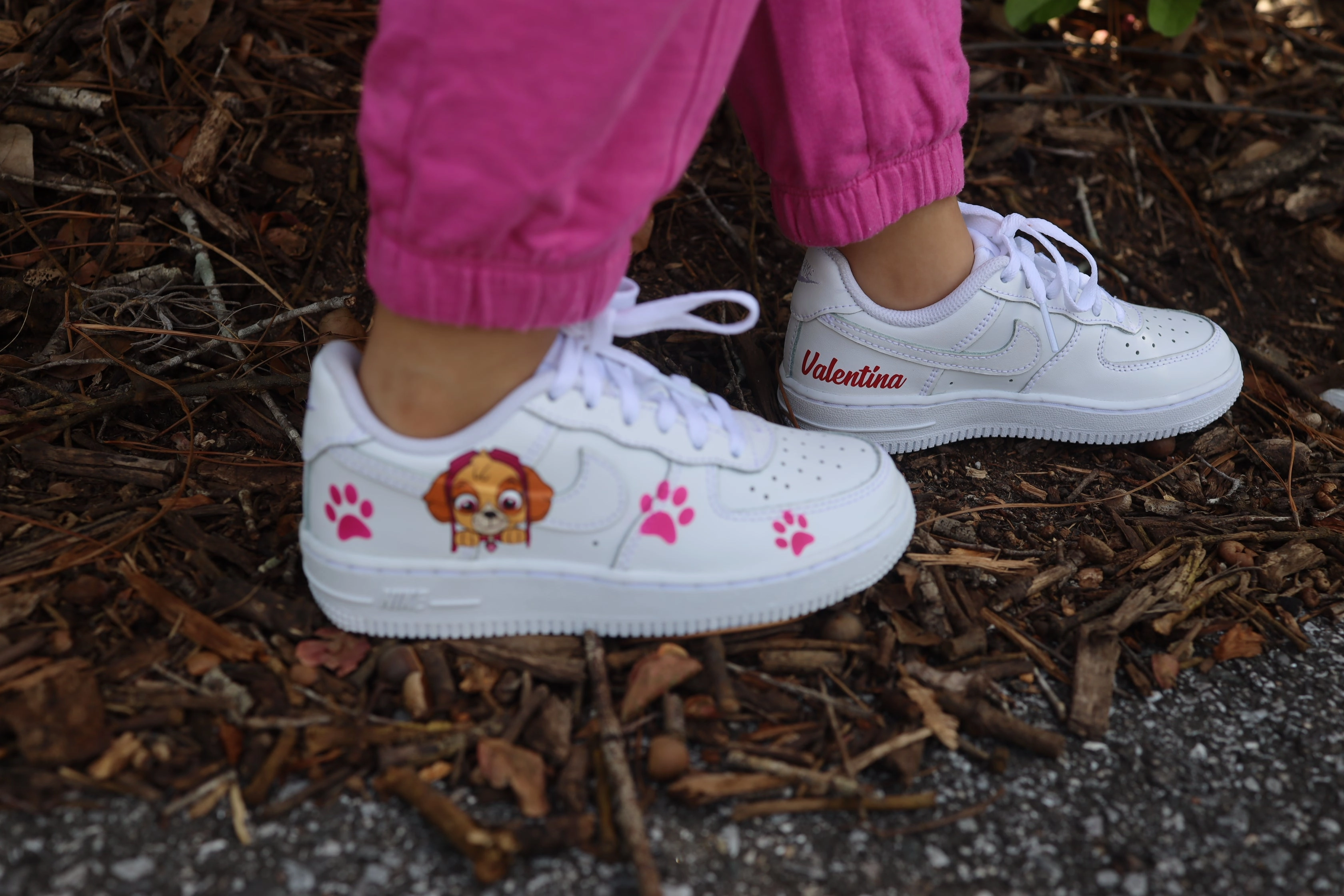 Paw Patrol Toddler Girl Air Force 1 Low Custom Kids Shoes Hand Painted AF1 Sneakers Warranty For Nike Shoes