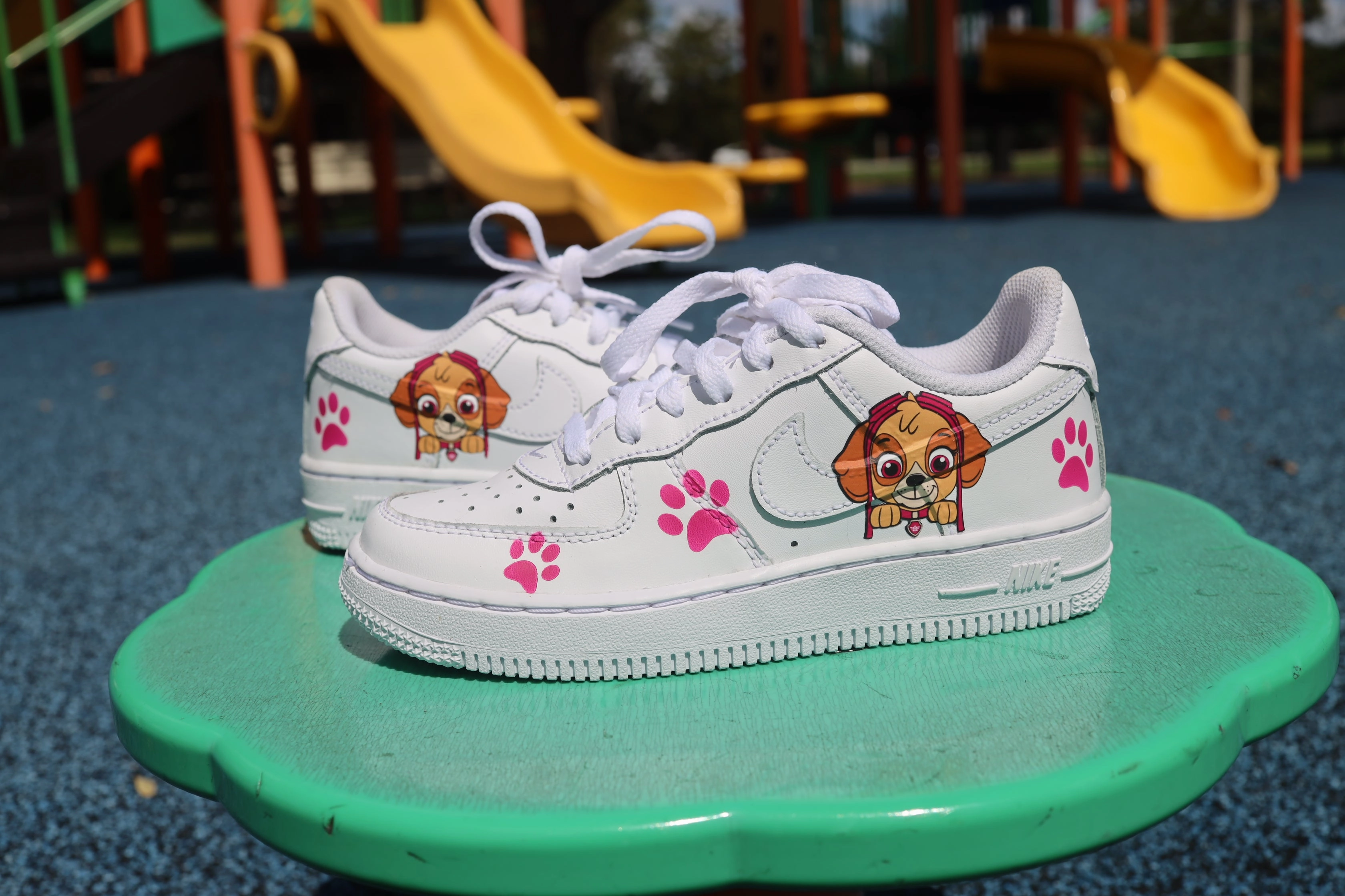 Discount Nike Air Max Shoes Paw Patrol Toddler Girl Air Force 1 Low Custom Kids Shoes Hand Painted AF1 Sneakers