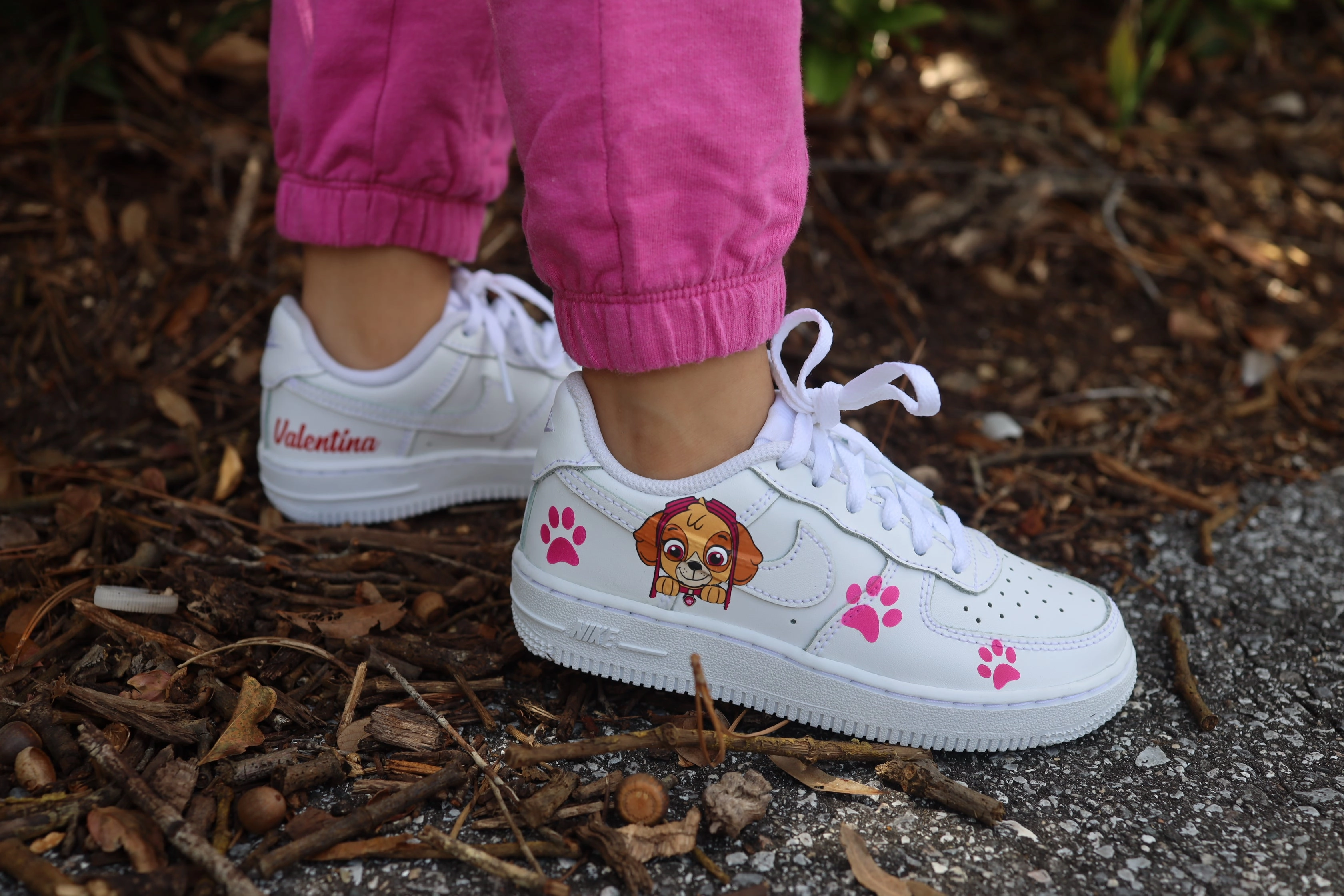 Paw Patrol Toddler Girl Air Force 1 Low Custom Kids Shoes Hand Painted AF1 Sneakers Nike Most Selling Shoes
