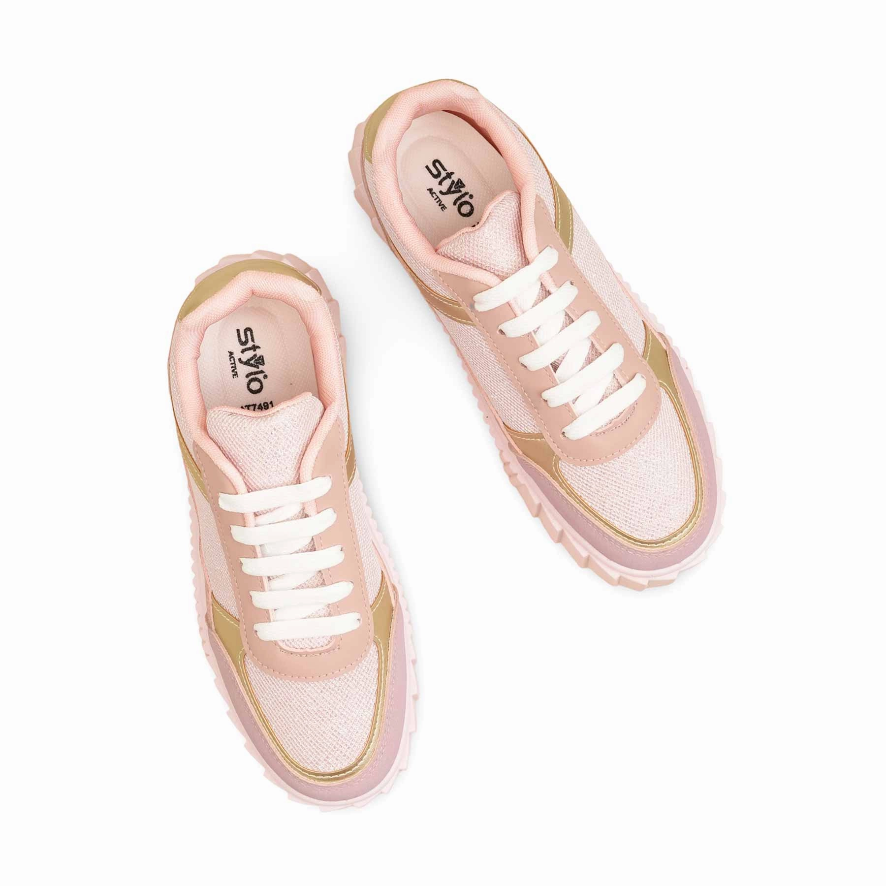 Peach Casual Sneaker For Ladies AT7491 Best Hiit Sneakers