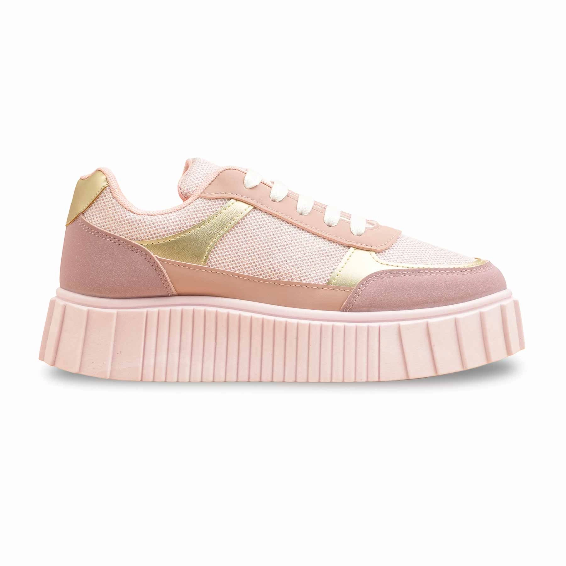 Best Sneakers For Seniors Peach Casual Sneaker For Ladies AT7491