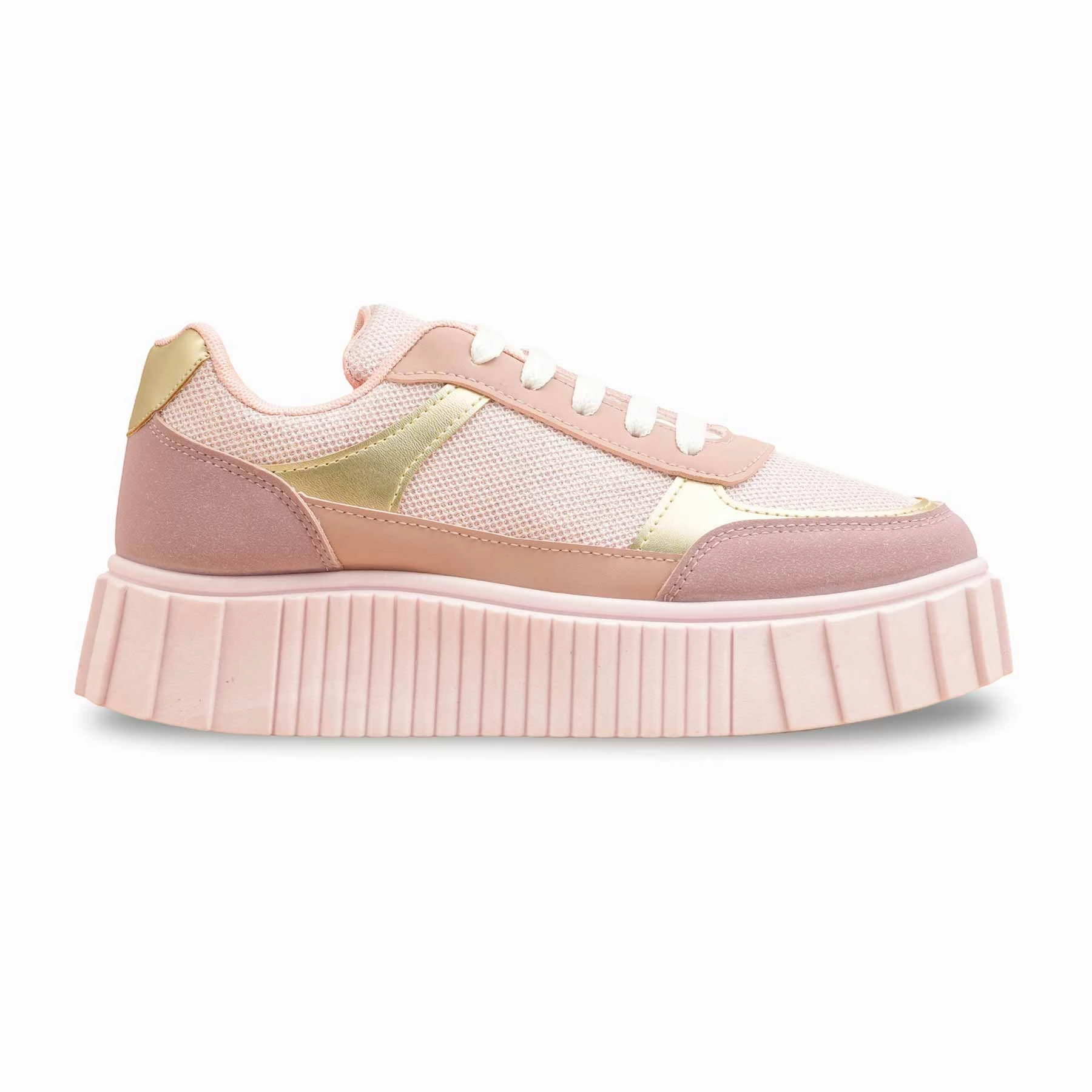 Head Over Heels Sneakers Peach Casual Sneaker For Ladies AT7491