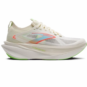 Midfoot Strike Running Shoes Brooks Hyperion Max Women' Running Shoes Coconut Green Gecko Pink Clay
