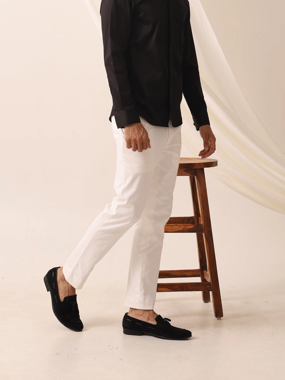 Men Black Suede Leather Casual Tassel Loafer Shoes Casual Driving Shoe