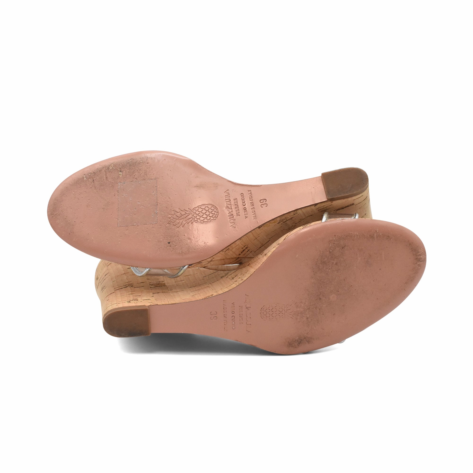 Aquazzura 'Minimalist' Wedge Sandals - Women's 39 Comfort Walk Sandals