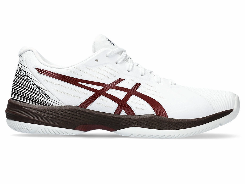 Men's Asics Solution Swift FlyteFoam, White/Antique Red, 9.5 D Medium Lucy Charles Asics Shoes