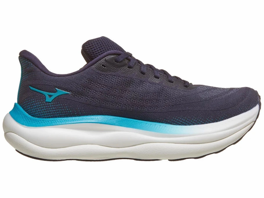 Mizuno | Wave Sky 9 | Men's | Baritone Blue/Citrus Run On Shoes