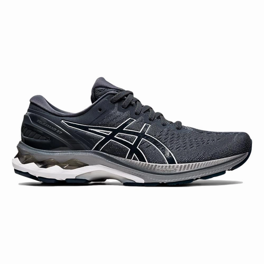 Jordan Burroughs Shoes Asics Men's Asics Gel-Kayano 27, Carrier Grey/French Blue, 13 D Medium