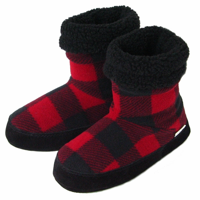 Polar Feet Women's Snugs - Buffalo Plaid Cute Rabbit Slippers