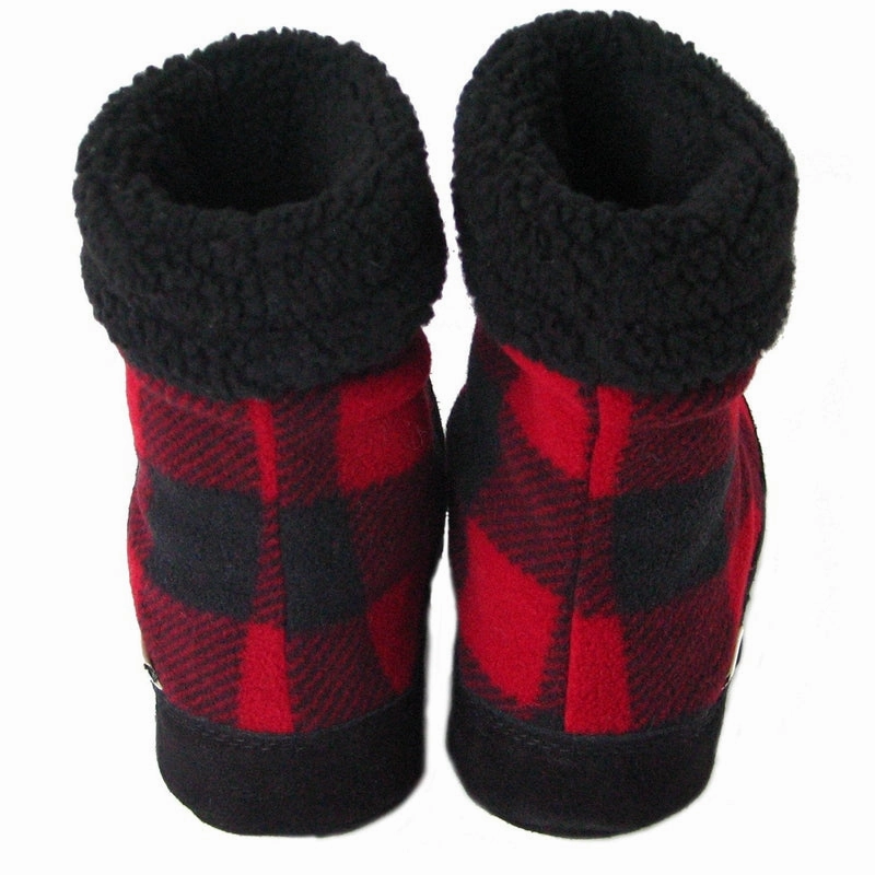 Fitory Slippers Polar Feet Women's Snugs - Buffalo Plaid