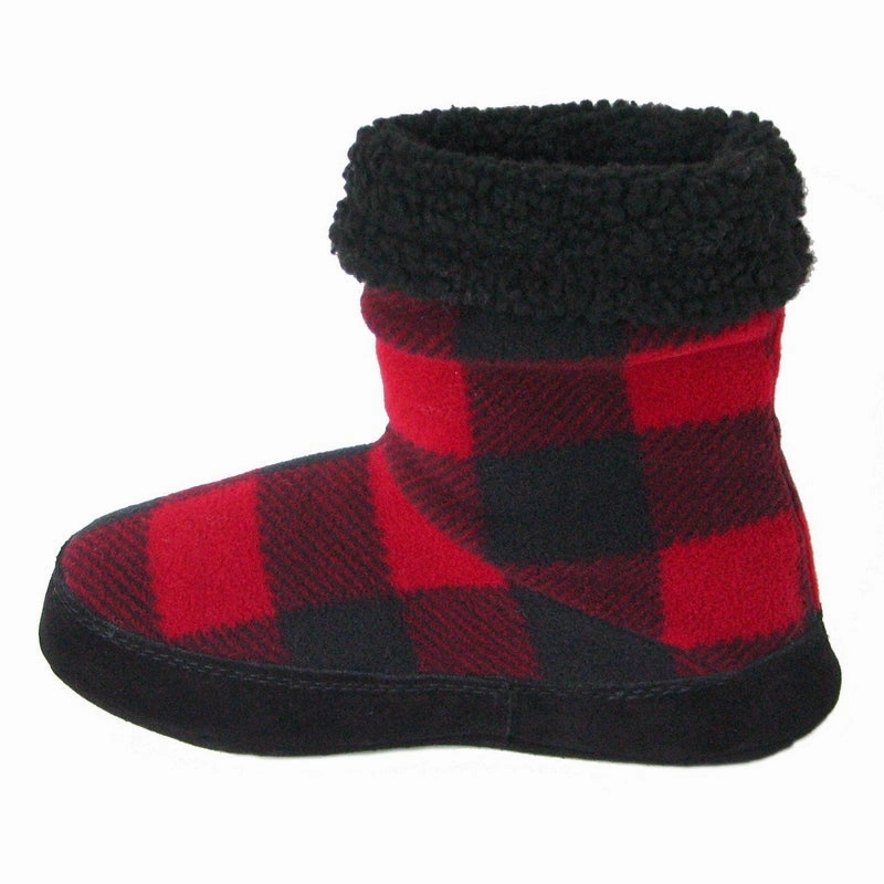 Polar Feet Women's Snugs - Buffalo Plaid Baby Bunny Slippers