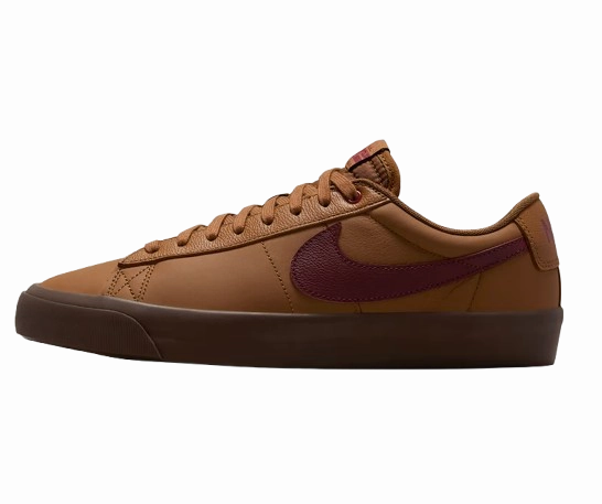 Shoes That Transform Into Skates Nike SB - Blazer Low Pro GT (Light British Tan/Dark Team Red