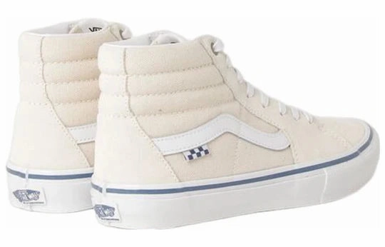 Vans Skate Sk8 Hi Raw Canvas Classic White Shoes Best Skate Shoes 2022