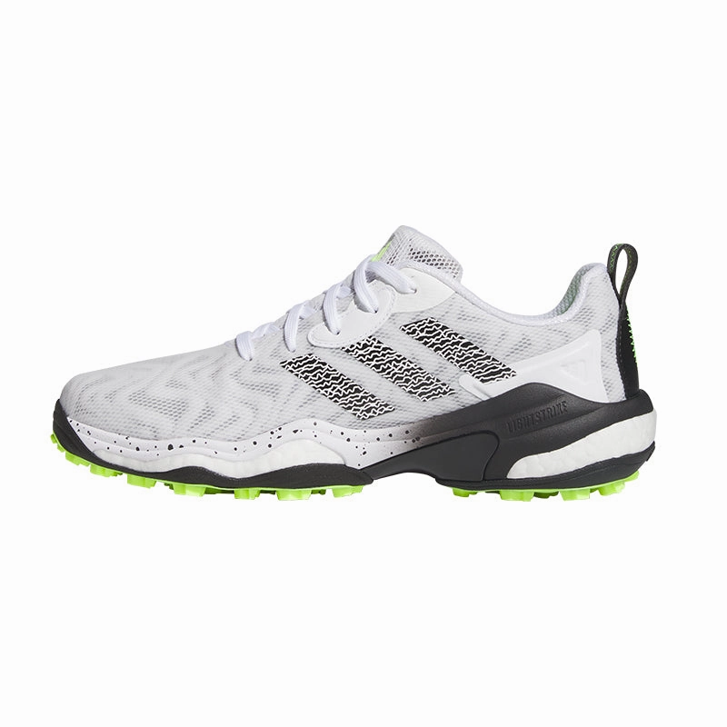 Waterproof Composite Toe Work Shoes ADIDAS CodeChaos Men's Spikeless Shoes (White/Black/Lemon)