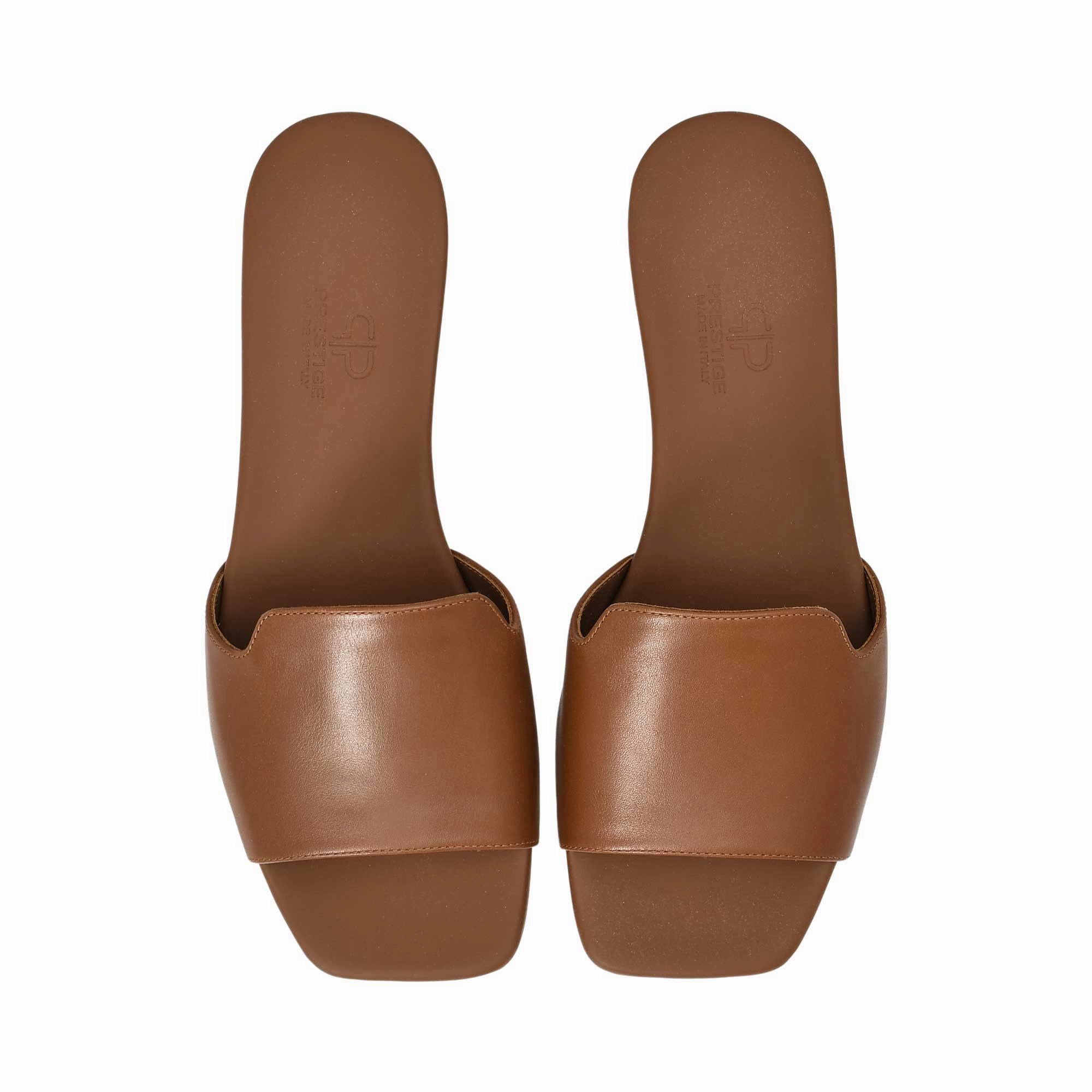 Sandals On Prestige Women's Leather Sunshine Walk NAPPA Brown Sandal