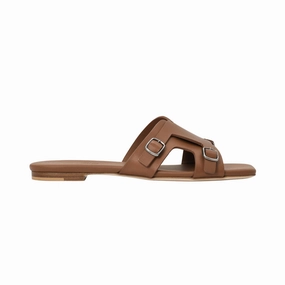 Dana Camper Sandals Prestige Women's Summer Monk Walk Brown Flat Sandal