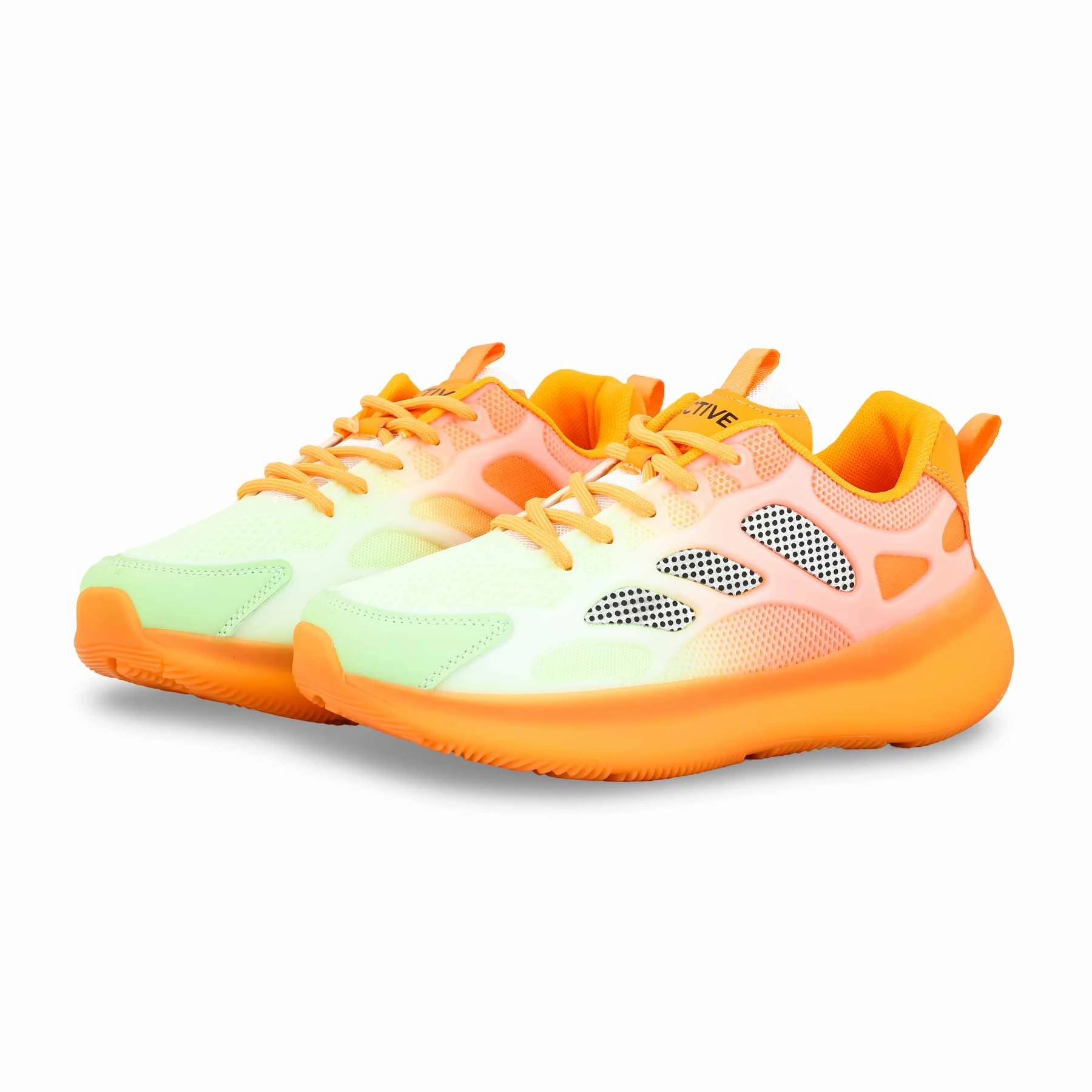 Orange Casual Sneaker For Women AT7348