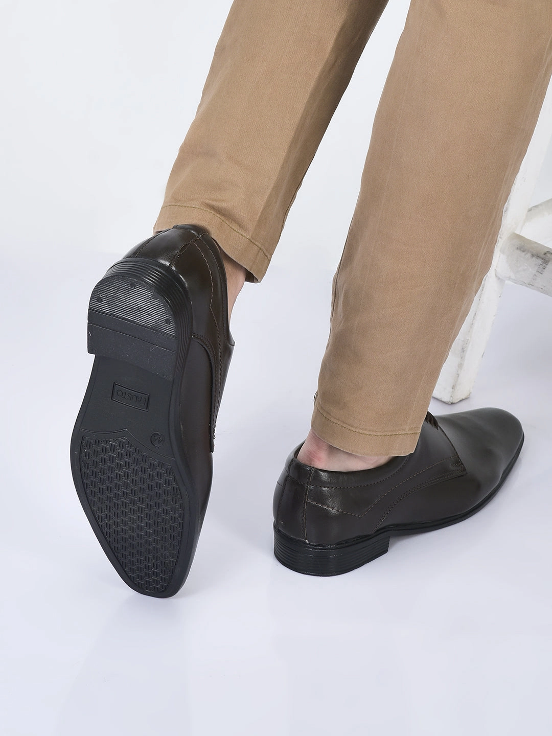 Men Brown Formal Office Dress Lace Up Derby Shoes Jazba Badminton Shoes