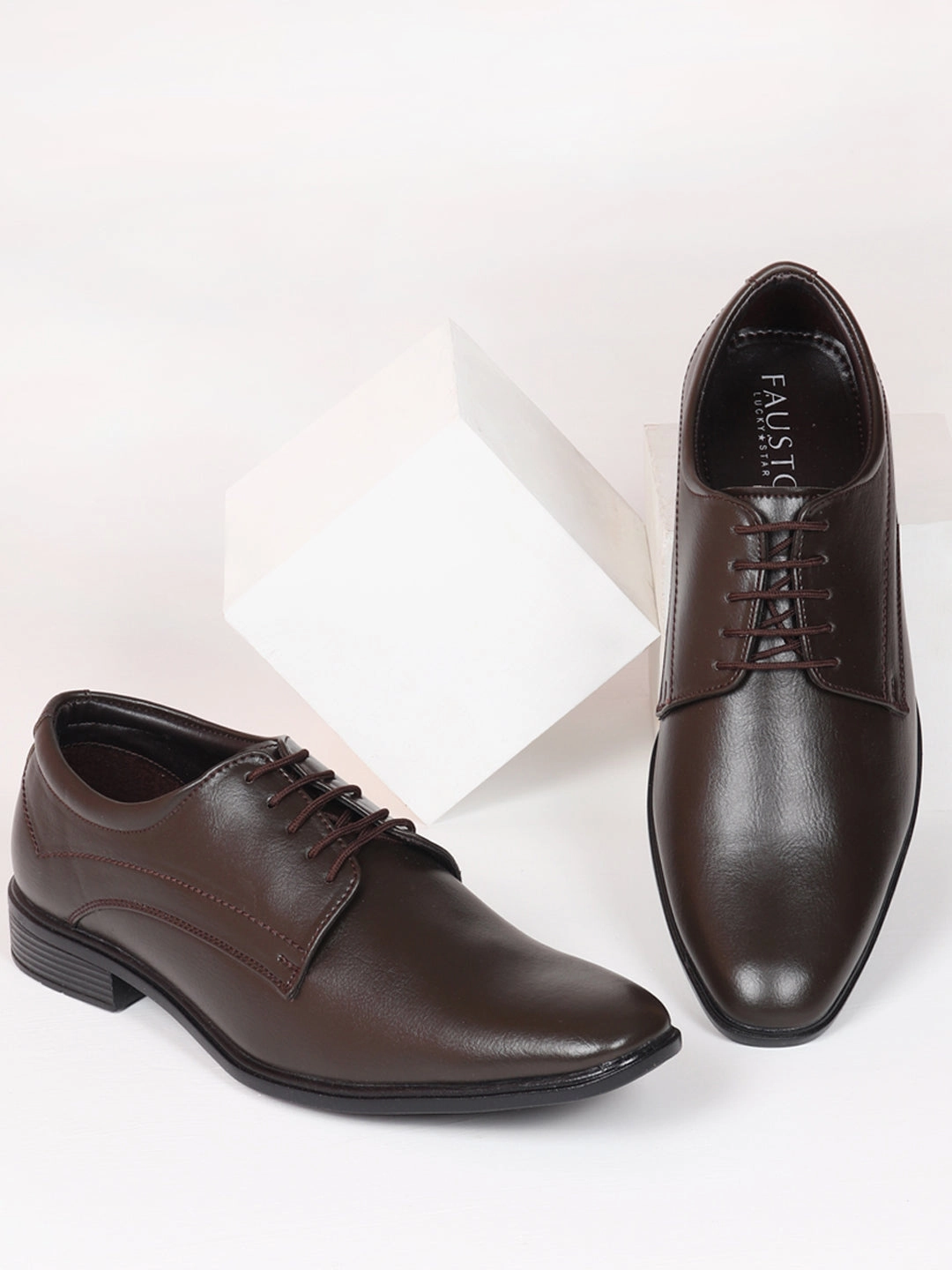 Men Brown Formal Office Dress Lace Up Derby Shoes Bonny Badminton Shoes