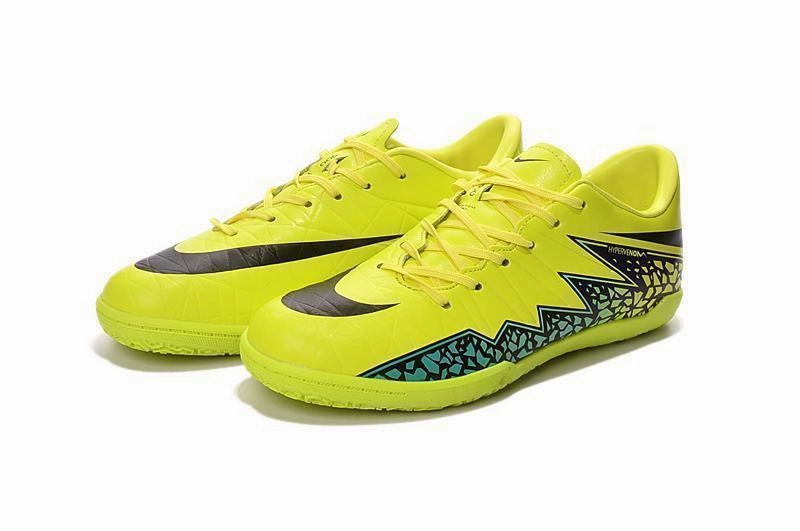 New Nike Hypervenom Phelon II IC Soccer Cleats Shoes Volt Black Hyper Turquoise Nike Athletic Shoe