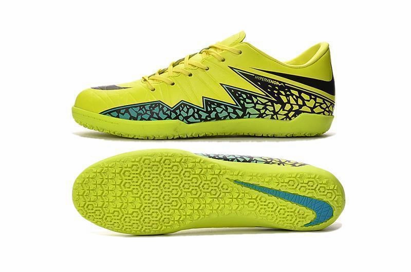 New Nike Hypervenom Phelon II IC Soccer Cleats Shoes Volt Black Hyper Turquoise Zoom Shoes Nike
