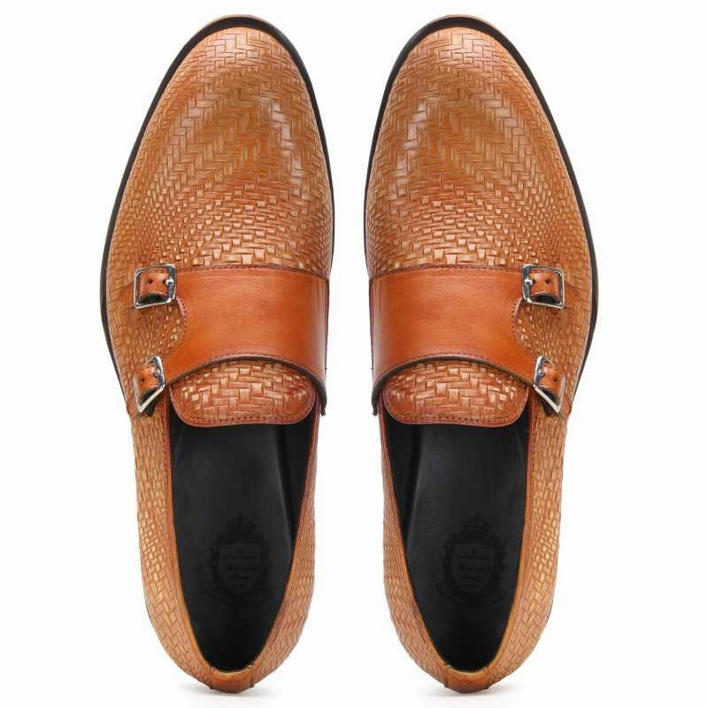 Walta Slipon Double Buckle Shoes for Men