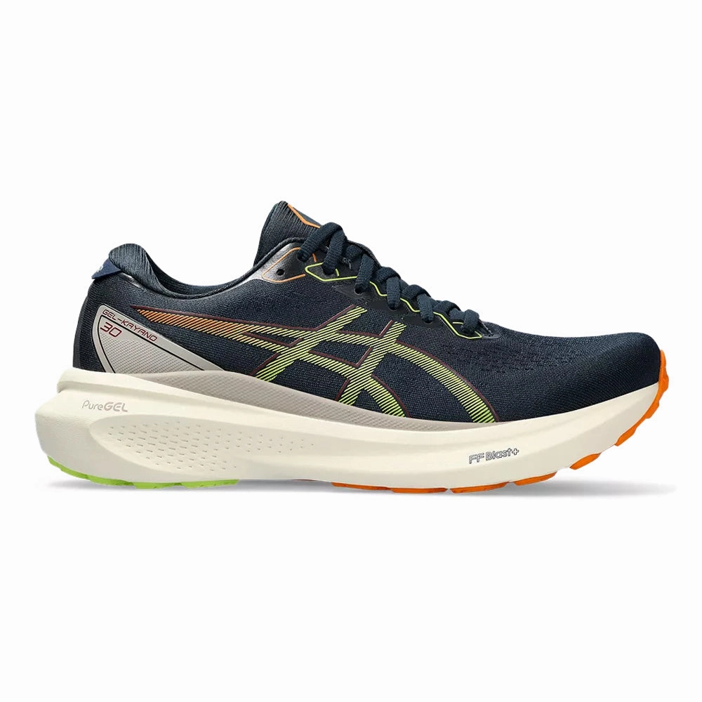 Men's Asics Gel-Kayano 30, French Blue/Neon Lime, 8 D Medium Asics Shoe Size