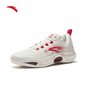 ANTA Men SCALPEL 2 Basketball Shoes 1125C1604Q-1 -WHITE/RED (Kasut Bola Keranjang) Badminton Shoes For Men Philippines