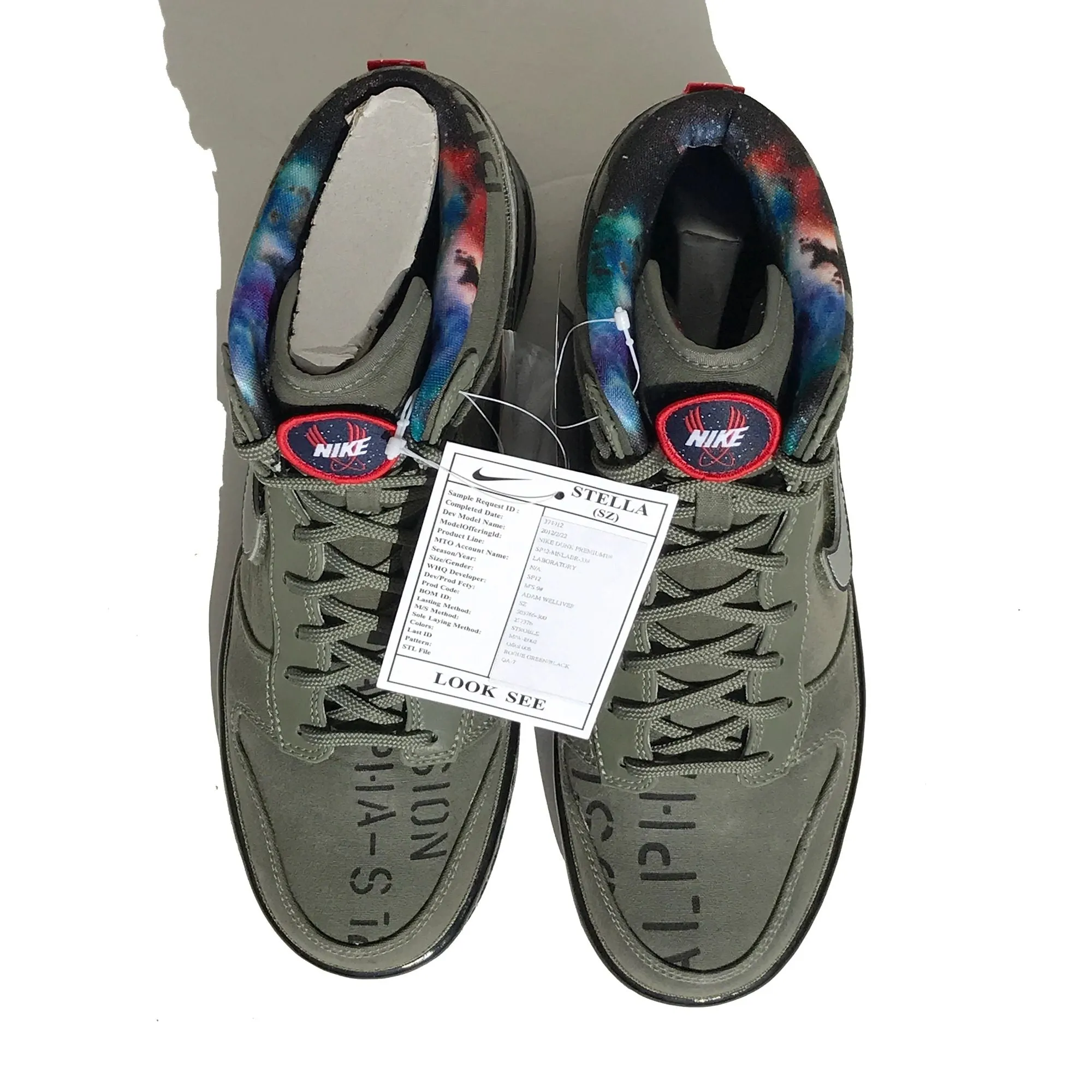 Nike Dunk Galaxy All Star Look-See Samples NEW Size 9 Sneakers With Star