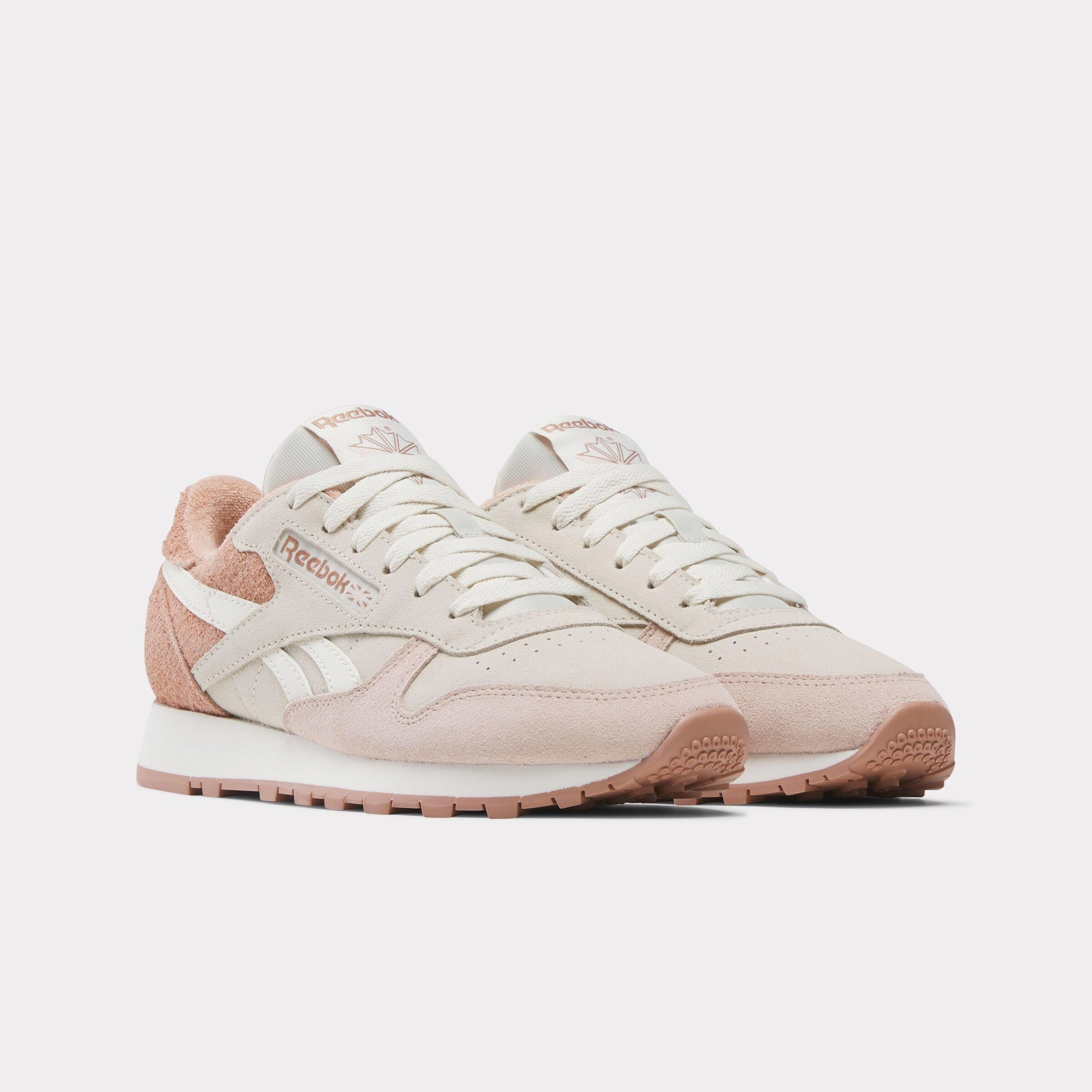 Running Shoes With Great Support Reebok Footwear Women Classic Leather Shoes PINKCLAY/ALABASTER/CHALK