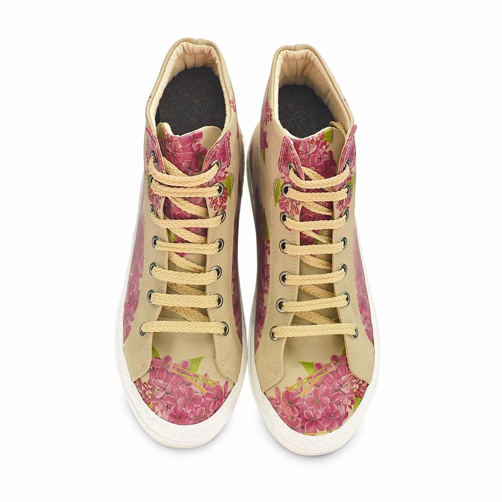 Purple Flowers Sneaker Boots CW2020 Boots As Shoes