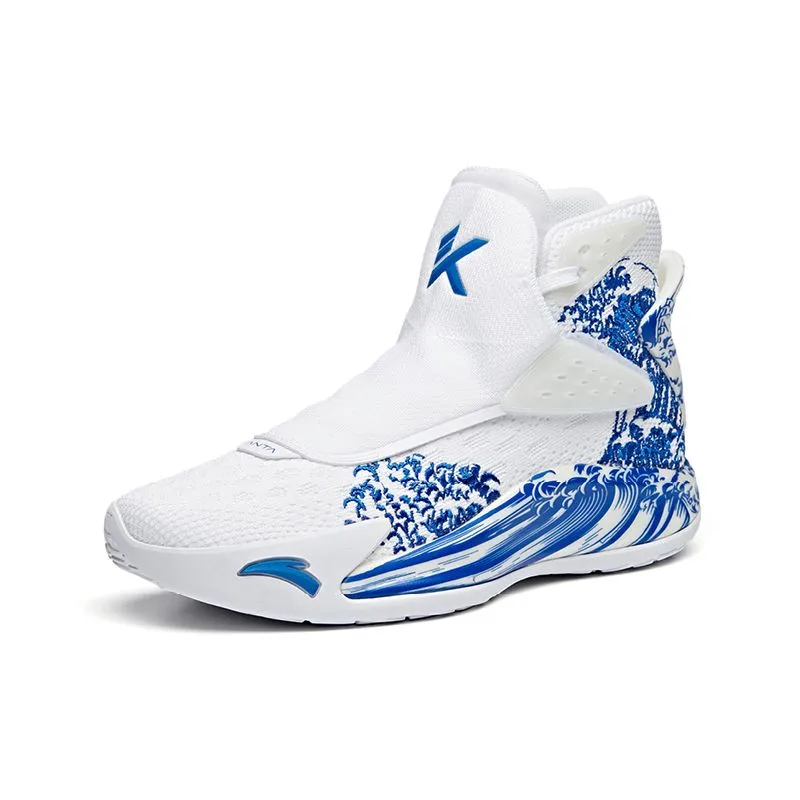 Anta Men's Klay Thompson Kt5 Pro Wave White/Blue Boots Military Combat