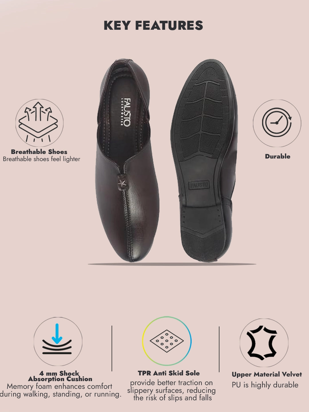Men Brown Pointed Toe Ethnic Slip On Juttis and Mojaris for Wedding|Party Slip On Shoes|Kurtas Shoes|Traditional Shoes Best Hiking Boots For Colorado